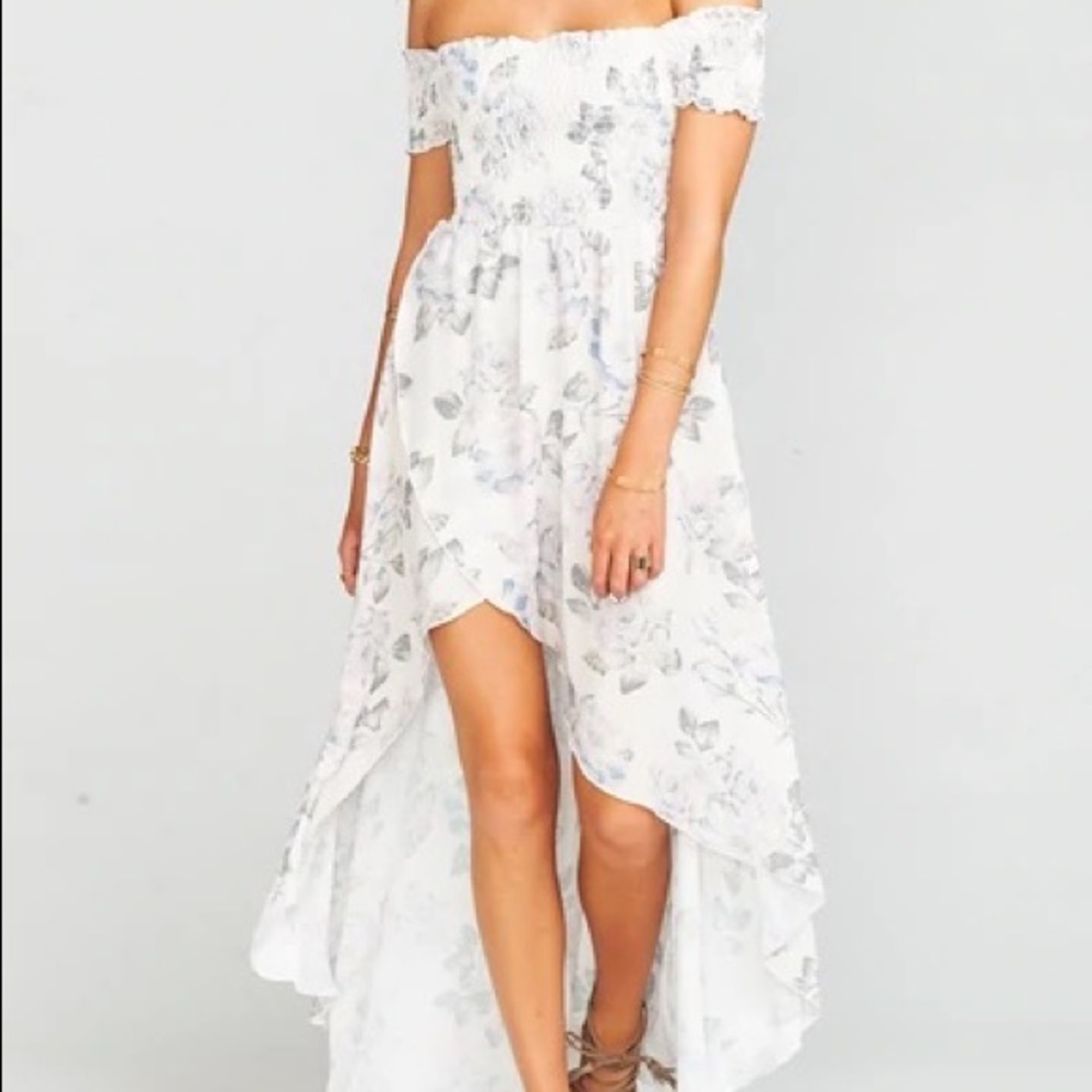 Show me your mumu Willa high low maxi dress, size S